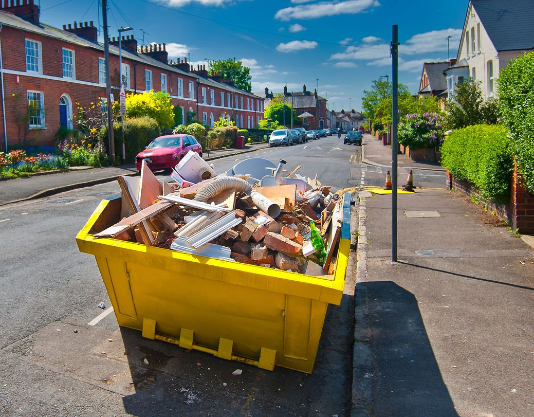 One of our skips used in a residential street